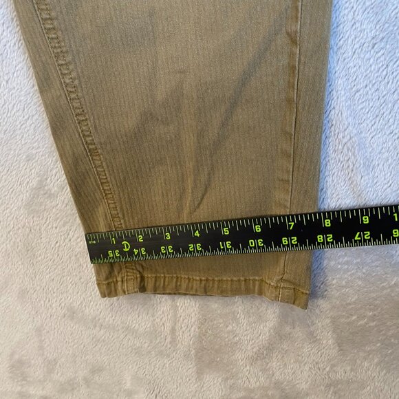 Lee Women's Pants Size 10 Medium Khaki Cotton Blend Straight-Leg - Picture 4 of 12